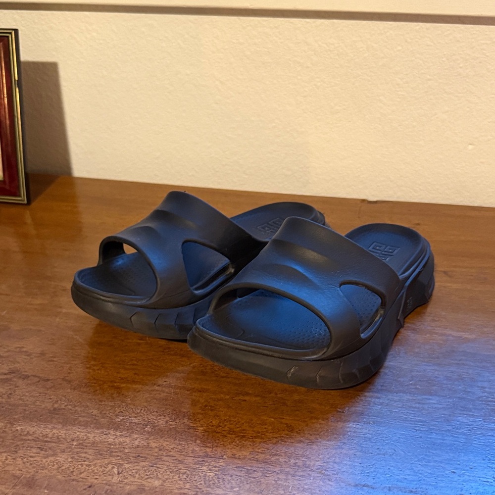 Givenchy Black Slide Sandals